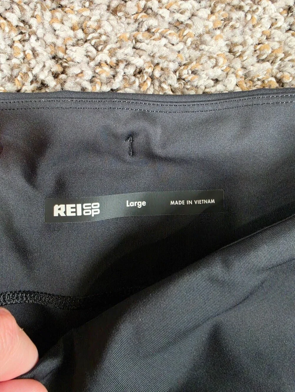 REI Co-Op Womens Sz L Compression Bike Shorts w/ Pockets Black
